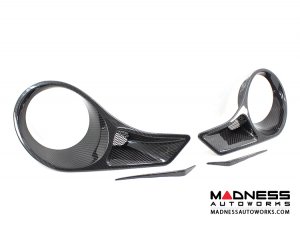 Alfa Romeo 4C Carbon Fiber Tail Light Trim Set - 488 Ferrari Style